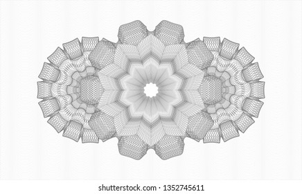 Grey money style rosette