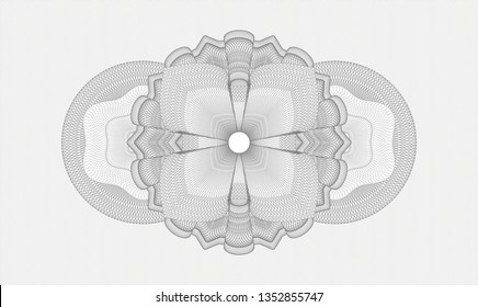 Grey money style rosette