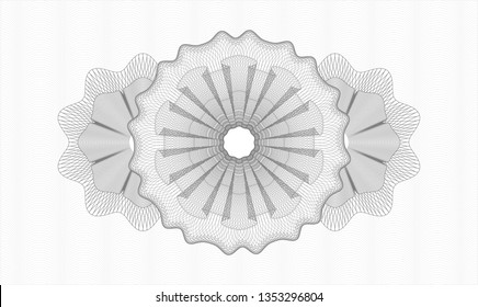 Grey money style rosette