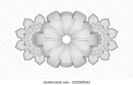 Grey money style rosette