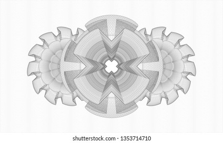 Grey money style rosette