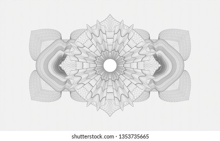 Grey money style rosette