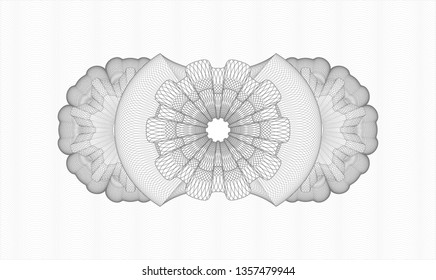 Grey money style rosette