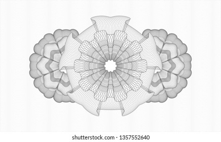 Grey money style rosette