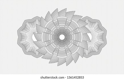 Grey money style rosette