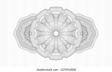 Grey money style rosette