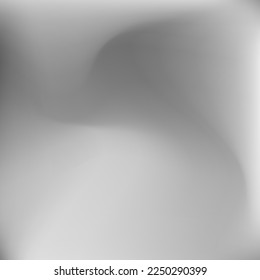 Grey Monochromatic Fluid Silver Background. Aluminium Blurred Soft Calm Dynamic Gradient Backdrop. Light Sky Wavy Dark Design Pic. Water Metallic Liquid Curve Metallic Swirl Gradient Mesh.