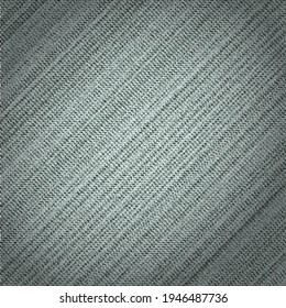 Grey monochrome denim texture for background. Jeans texture. Vector illustration