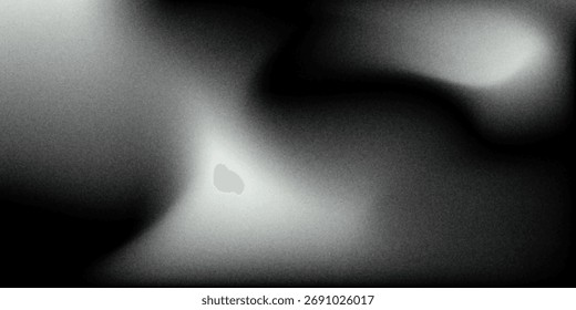 Estudio de pared de iluminación monocromática gris, Intensivo en ruido Mezcla holográfica Tono de transiciones suaves borrosas Diseño de presentación vacía