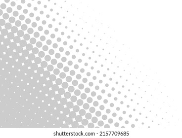 Grey monochrome pop art background in retro comics style, vector