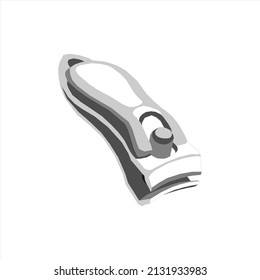 Ilustración vectorial de un clavador de uñas. Un clavistador de uñas es una herramienta de mano que se utiliza para recortar las uñas, las uñas de los pies y las uñas.