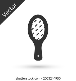 Grey Nail file icon isolated on white background. Manicure tool.  Vector