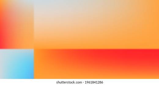 Grey Neon Blank Blurred Background. Modern Silver Modern Geometric Design Backdrop. Bright Empty Vivid Gradient Mesh Screens Illustration. Blue Green Orange Watercolor Colorful Blurred Texture.