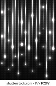 grey neon card. vector illustration
