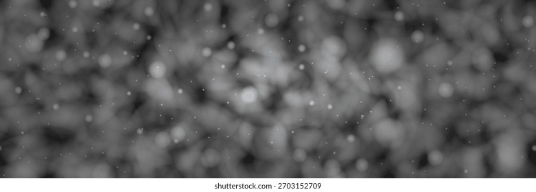 Cinza neutro misty bg com nevoeiro e vinheta em torno das bordas. Um céu nublado e escuro. Uma ilustração vetorial mágica e misteriosa com malha de gradiente e efeitos de mistura.