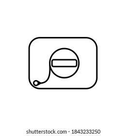 Grey Oil filler cap opening at the gas station icon isolated on transparent background. Vector Illustration