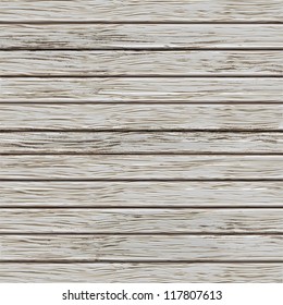 Grey old wooden texture. Vector illustration