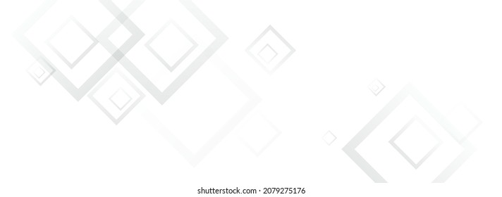 Fondo Panorámico del Vector de Geometría Ornamente Gris. Diseño de elementos de tecnología. Textura de negocios gris. Patrón contemporáneo blanco.