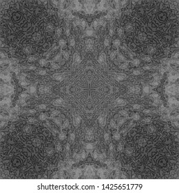 Grey ornament, graphic drawing. Pattern in vintage style. Business concept. Festive greeting card. Abstract art background. Modern geometric pattern. Festive art backdrop. Creative vector element.
