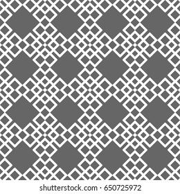Grey ornamental seamless wallpaper pattern, vector illustration
