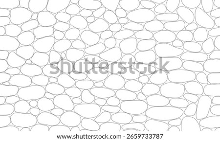 Grey outline polygon shape seamless background looks like a stone wall texture. Vector Repeating Texture.