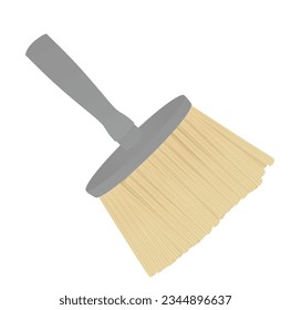 Pincel gris. ilustración vectorial