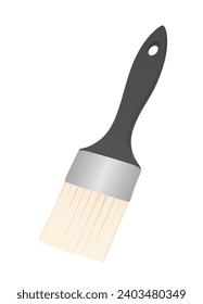 Grey paint brush. vector illustration