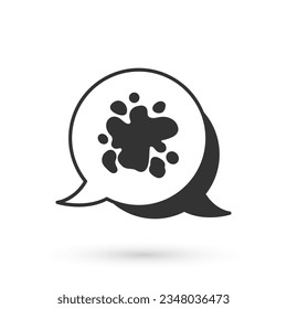 Grey Paint spray icon isolated on white background.  Vector