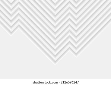 Grey paper arrows abstract technology geometric background. Vector concept design