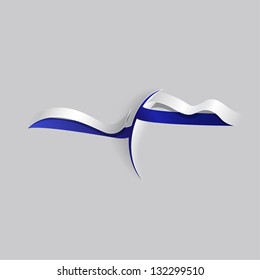 Grey paper background with a cut