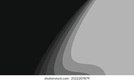 Grey paper cut abstract background vector image