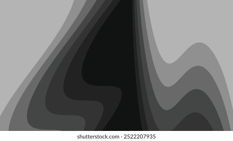 Grey paper cut abstract background vector image