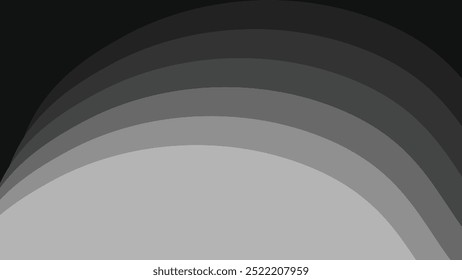 Grey paper cut abstract background vector image