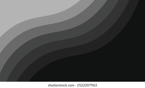 Imagen de Vector de fondo abstracto de corte de papel gris