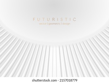 El papel gris raya el fondo geométrico de la tecnología abstracta. Diseño de vectores