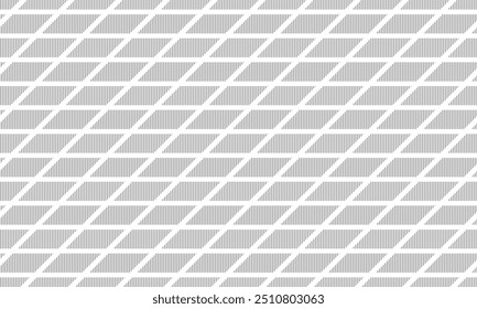 Paralelogramo gris sin patrón hecho de líneas grises . Vector Repitiendo Textura.