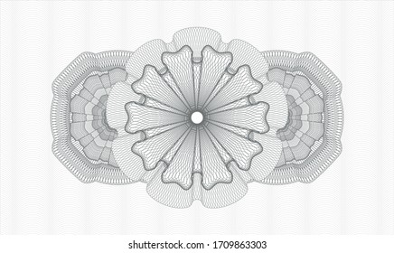 emblema gris del pasaporte. Ilustración vectorial. Detallado 