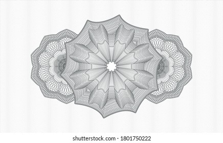 Grey passport emblem. Vector Illustration. Detailed 