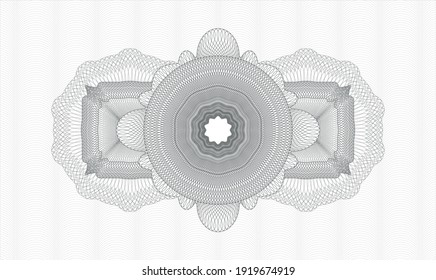 Grey passport emblem. Vector Illustration. Detailed 