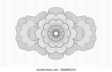 Grey passport emblem. Vector Illustration. Detailed 