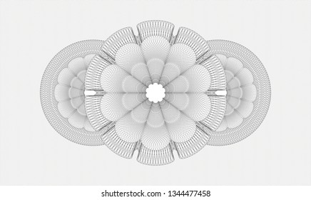 Grey passport money rosette