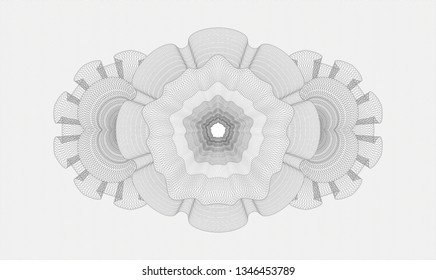Grey passport money rosette