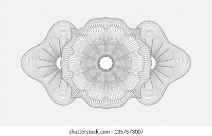 Grey passport money rosette