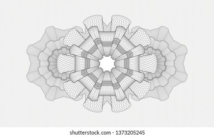 Grey passport money rosette