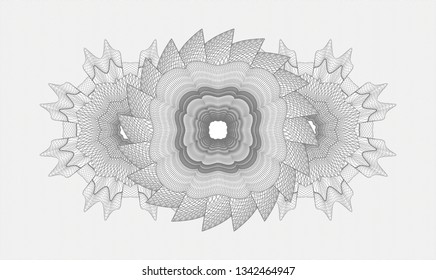 Grey passport rosette