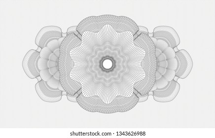 Grey passport rosette