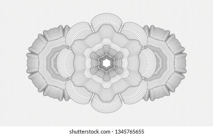 Grey passport rosette