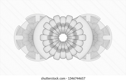 Grey passport rosette