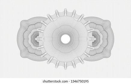 Grey passport rosette