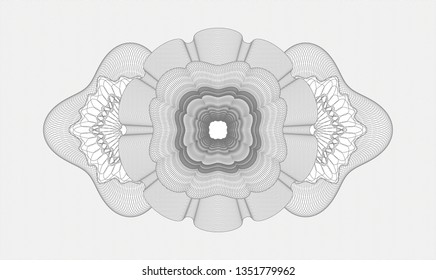 Grey passport rosette